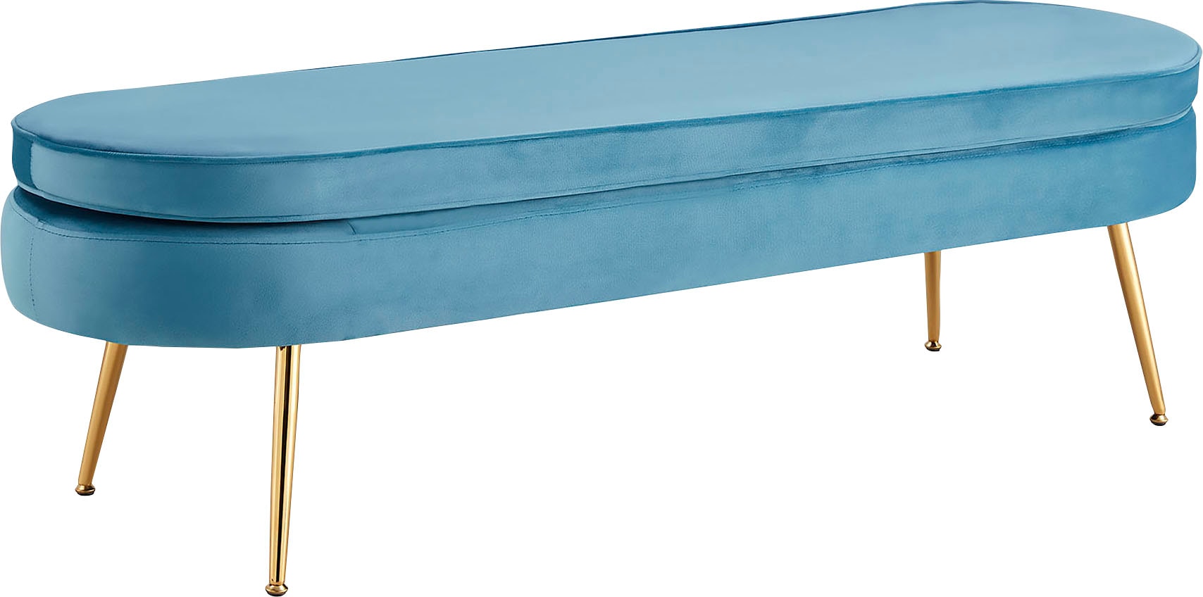 SalesFever Polsterbank »Clam«, Breite 142 cm, goldfarbene Metallbeine SalesFever Polsterbank »Clam«, Breite 142 cm, goldfarbene Metallbeine von SalesFever