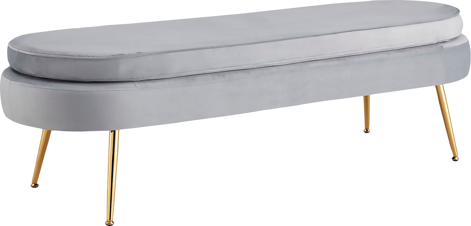 SalesFever Polsterbank »Clam«, Breite 142 cm, goldfarbene Metallbeine SalesFever Polsterbank »Clam«, Breite 142 cm, goldfarbene Metallbeine von SalesFever