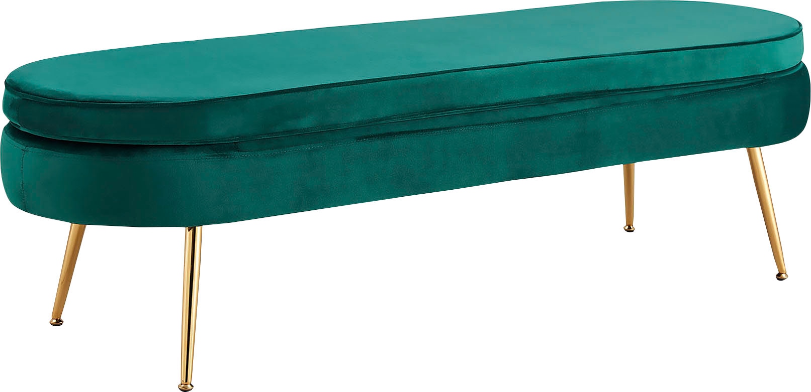 SalesFever Polsterbank »Clam«, Breite 142 cm, goldfarbene Metallbeine SalesFever Polsterbank »Clam«, Breite 142 cm, goldfarbene Metallbeine von SalesFever