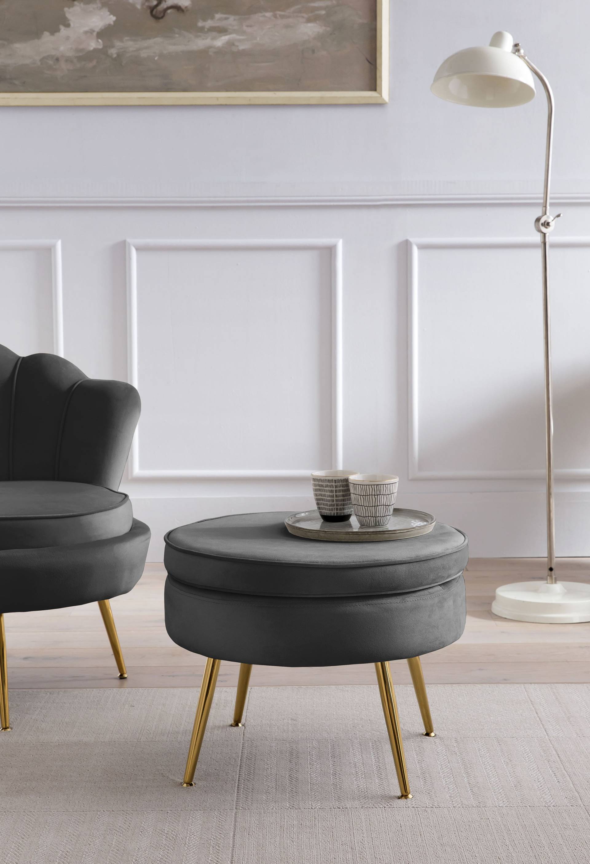 SalesFever Polsterhocker »Clam«, mit hohem Sitzkissen SalesFever Polsterhocker »Clam«, mit hohem Sitzkissen von SalesFever