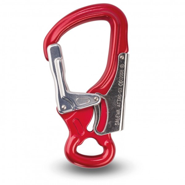 Salewa - Attac G3 - Klettersteig-Karabiner Gr One Size grau von Salewa