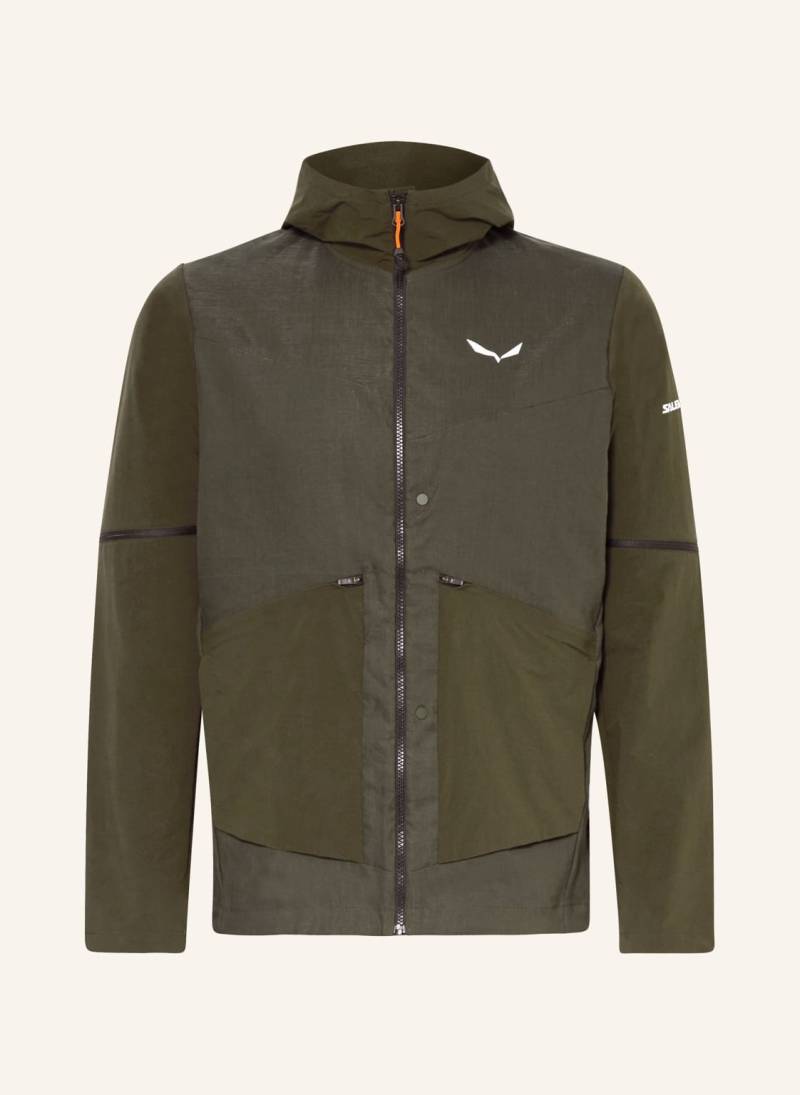 Salewa Funktionsjacke Puez Hemp Durastretch Mit Abnehmbaren Ärmeln gruen von Salewa