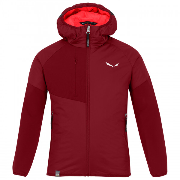 Salewa - Kid's Ortles Hybrid Tirol Wool Responsive Jacket - Kunstfaserjacke Gr 116 rot von Salewa