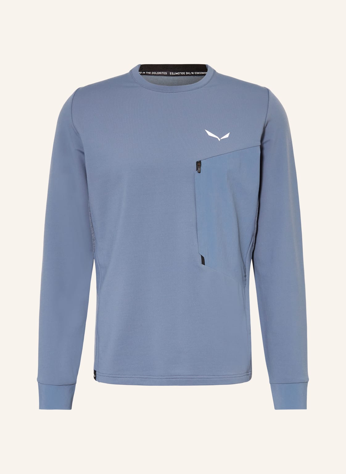 Salewa Longsleeve Puez Alpine Merino Durastretch blau von Salewa