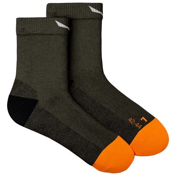 Salewa - MTN TRN All Mountain QRT Sock - Wandersocken Gr 39-41 schwarz/oliv von Salewa