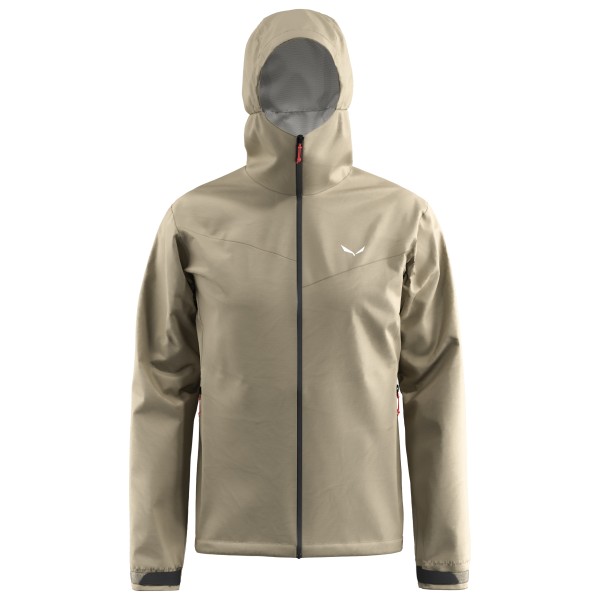 Salewa - Puez Aqua 4 PowerTex 2.5L Jacket - Regenjacke Gr 46 beige von Salewa