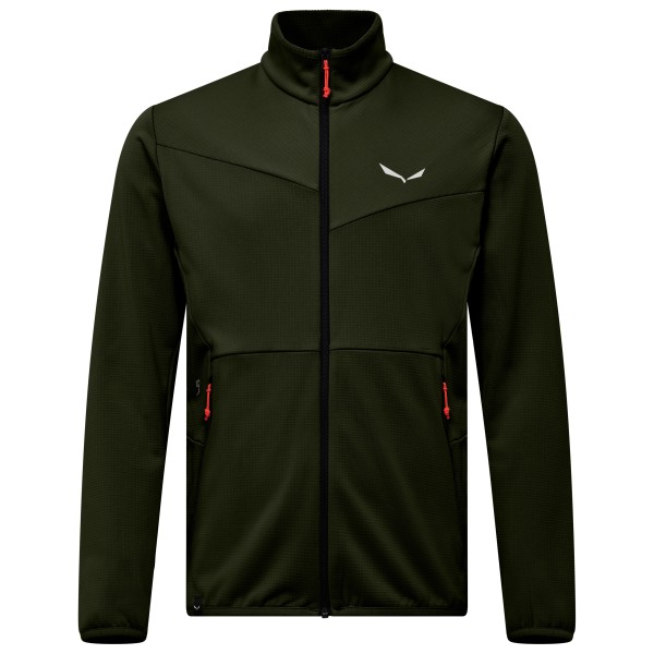 Salewa - Puez Cammino PL Jacket - Fleecejacke Gr 46 schwarz/oliv von Salewa