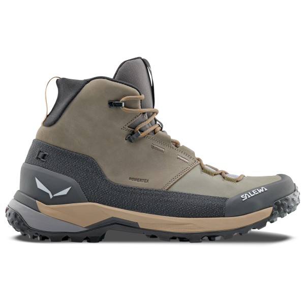 Salewa - Puez Leather Mid PTX - Wanderschuhe Gr 12 grau von Salewa