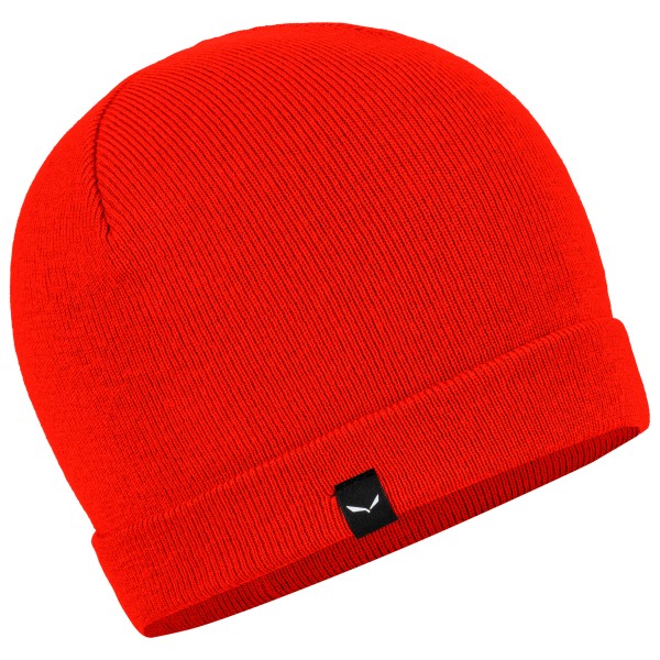 Salewa - Puez Merino Beanie - Mütze Gr One Size rot von Salewa