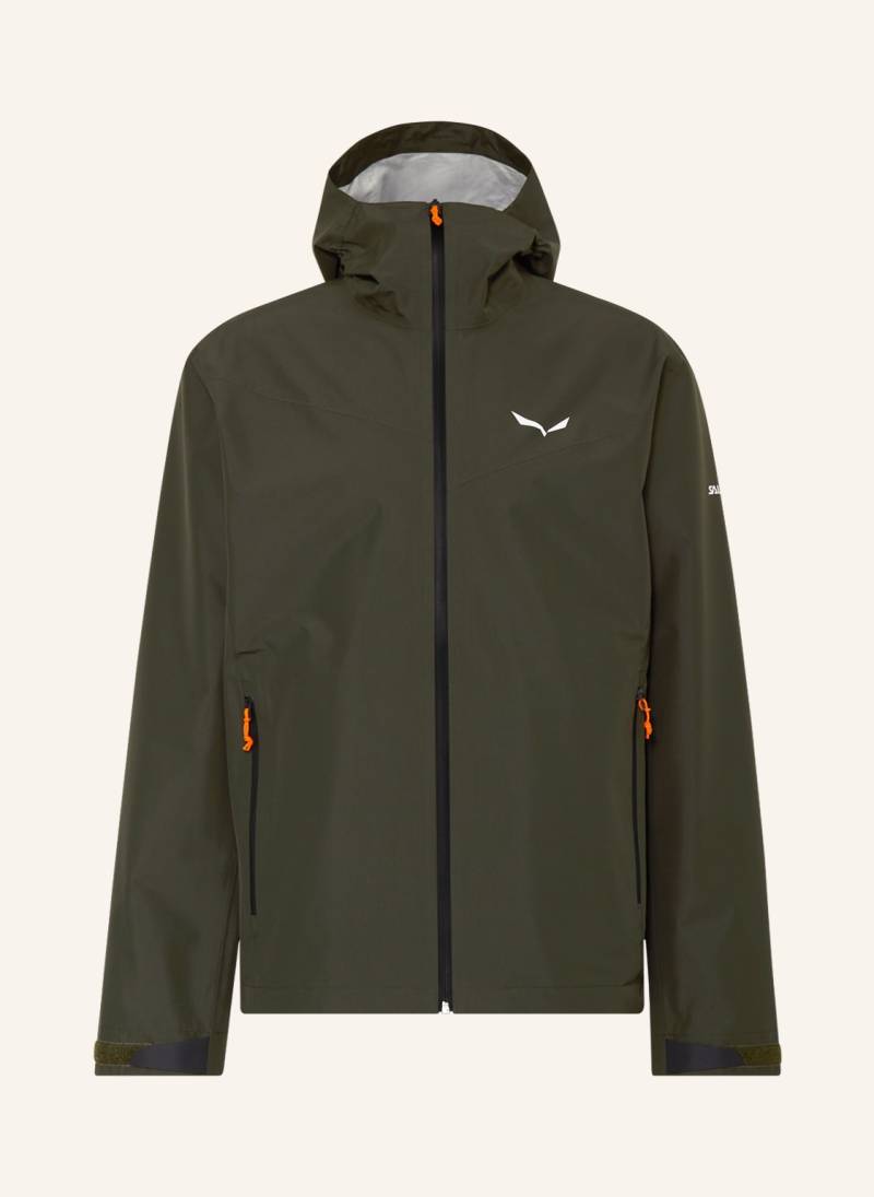 Salewa Regenjacke Puez Aqua Powertex gruen von Salewa