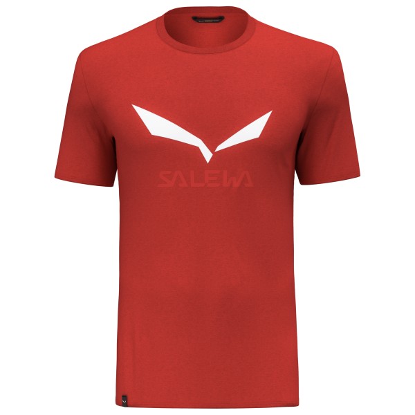 Salewa - Solidlogo Dry T-Shirt - Funktionsshirt Gr 48 - M rot von Salewa