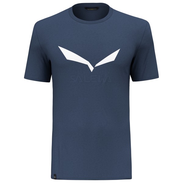 Salewa - Solidlogo Dry T-Shirt - Funktionsshirt Gr 50 - L blau von Salewa