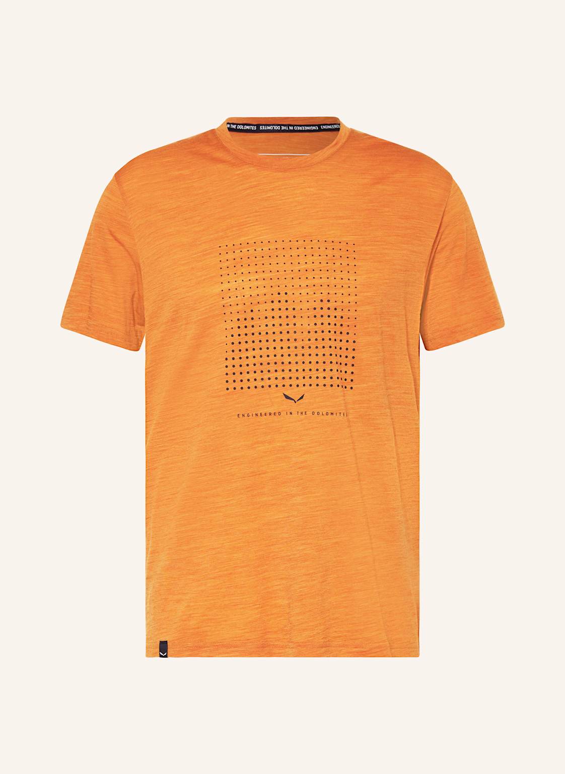 Salewa T-Shirt Eagle Dotted Aus Merinowolle orange Salewa T-Shirt Eagle Dotted Aus Merinowolle orange von Salewa