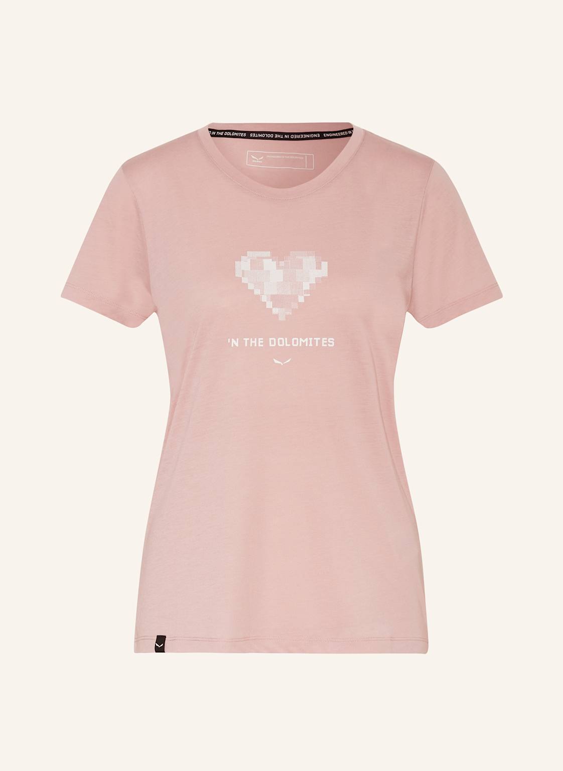 Salewa T-Shirt Pure Heart rosa von Salewa