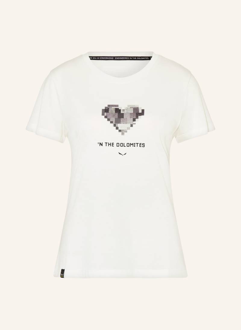 Salewa T-Shirt Pure Heart weiss von Salewa