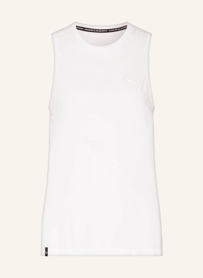 Salewa Tanktop Puez Dry weiss von Salewa