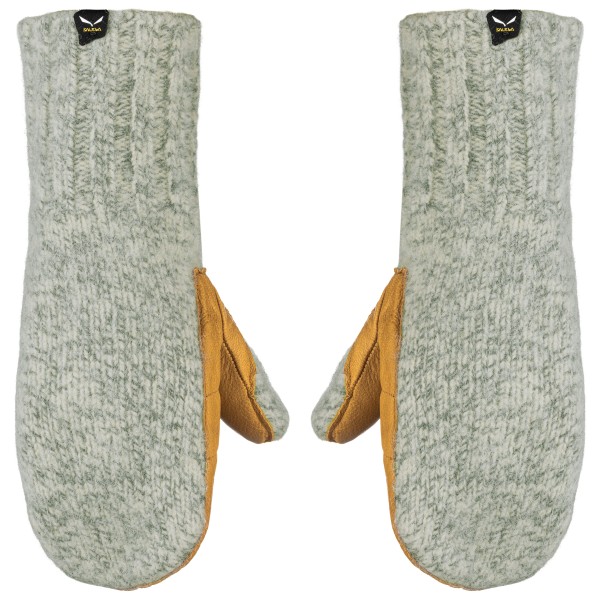 Salewa - Walk Wool Leather Mitten - Handschuhe Gr L;XS grau von Salewa