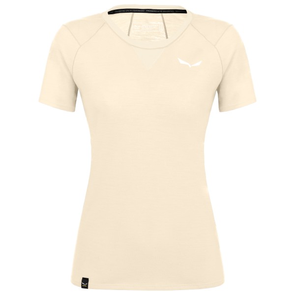 Salewa - Women's Agner AM - Merinoshirt Gr 36 weiß/beige von Salewa