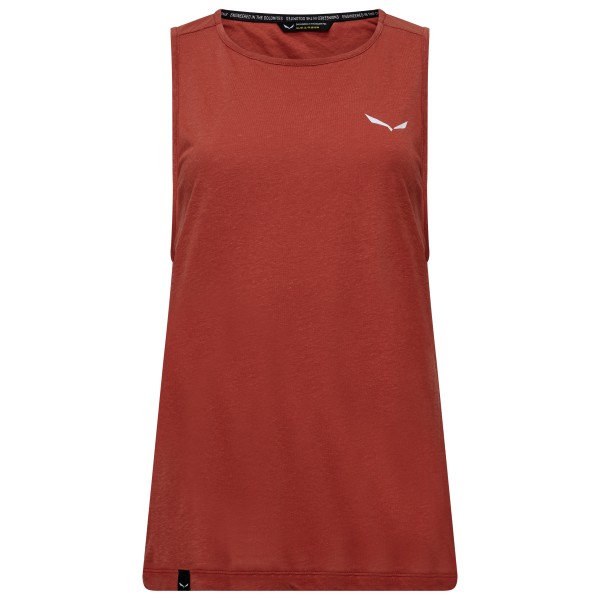 Salewa - Women's Agner Hemp/DST Tank - Tank Top Gr 36 rot von Salewa