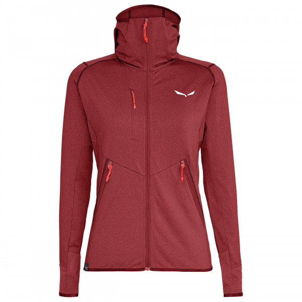 Salewa - Women's Agner Hybrid Polarlite Fullzip Hoody - Fleecejacke Gr 32 rot von Salewa