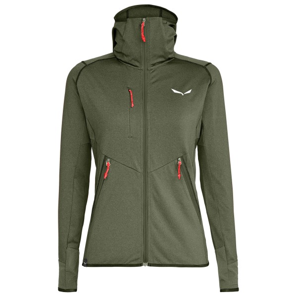 Salewa - Women's Agner Hybrid Polarlite Fullzip Hoody - Fleecejacke Gr 34 oliv von Salewa