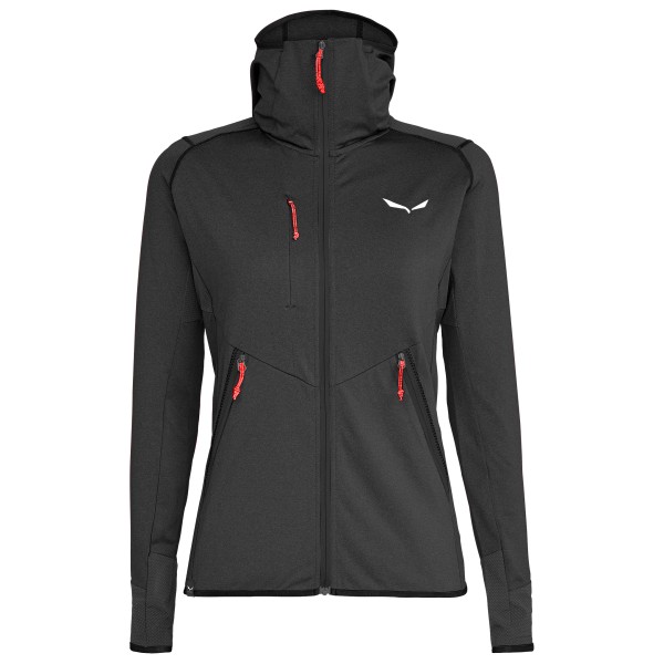 Salewa - Women's Agner Hybrid Polarlite Fullzip Hoody - Fleecejacke Gr 42 grau/schwarz von Salewa