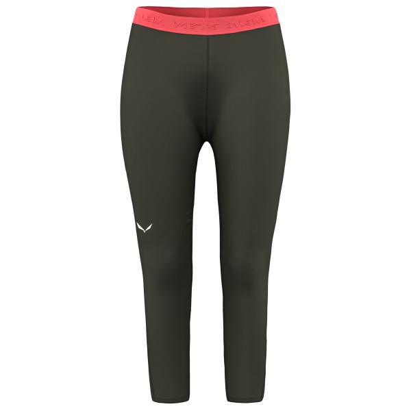 Salewa - Women's Cristallo Warm AMR 3/4 Tight - Merinounterwäsche Gr 34 oliv von Salewa