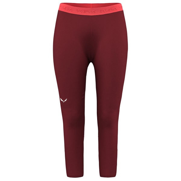 Salewa - Women's Cristallo Warm AMR 3/4 Tight - Merinounterwäsche Gr 38 rot von Salewa