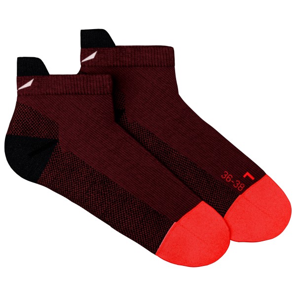 Salewa - Women's MTN TRN All Mountain Low Sock - Wandersocken Gr 39-41 rot von Salewa