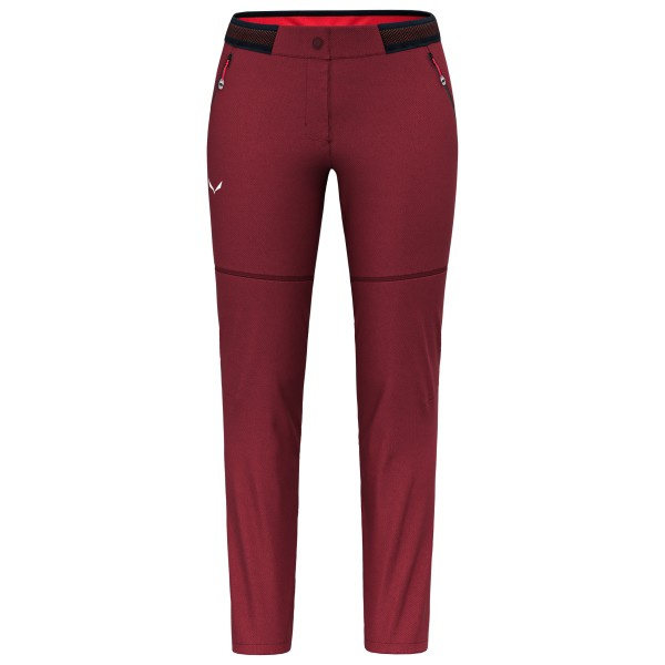 Salewa - Women's Pedroc 2 Durastretch 2/1 Zip Off Pant - Trekkinghose Gr 32 rot von Salewa