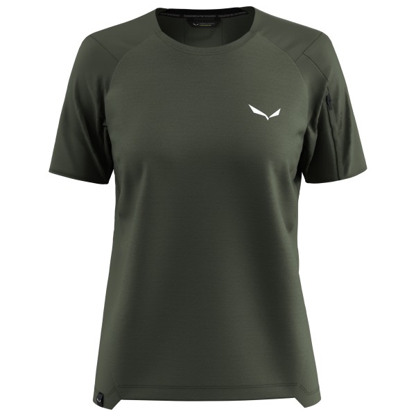 Salewa - Women's Puez AM Hybrid T-Shirt - Funktionsshirt Gr 36 oliv von Salewa