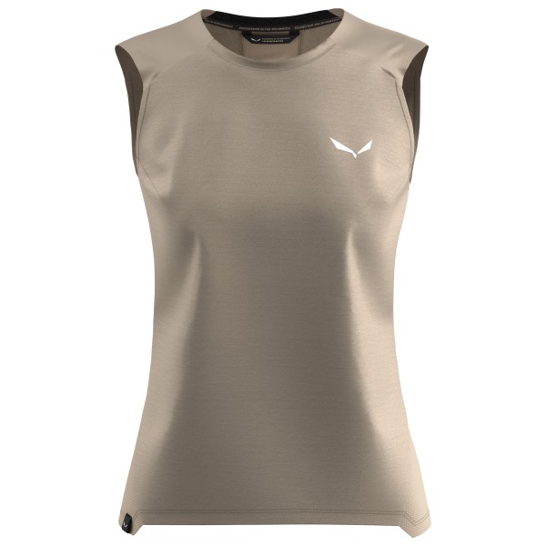 Salewa - Women's Puez Alpine Merino Hybrid Tank Top Gr 34;36;38;40;42 beige/grau;rosa von Salewa