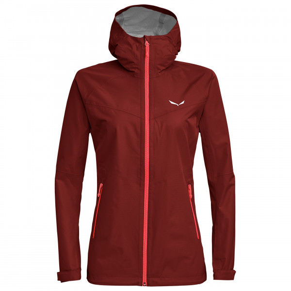 Salewa - Women's Puez Aqua 3 PTX Jacket - Regenjacke Gr 36 rot von Salewa