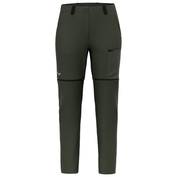 Salewa - Women's Puez Hemp DST 2/1 Pant - Zip-Off-Hose Gr 34 oliv von Salewa