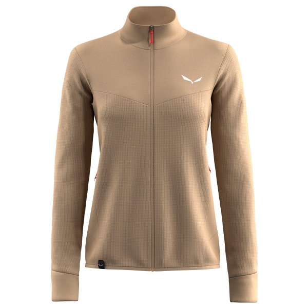 Salewa - Women's Puez Waffle Hybrid PL Jacket - Fleecejacke Gr 34 beige/braun von Salewa