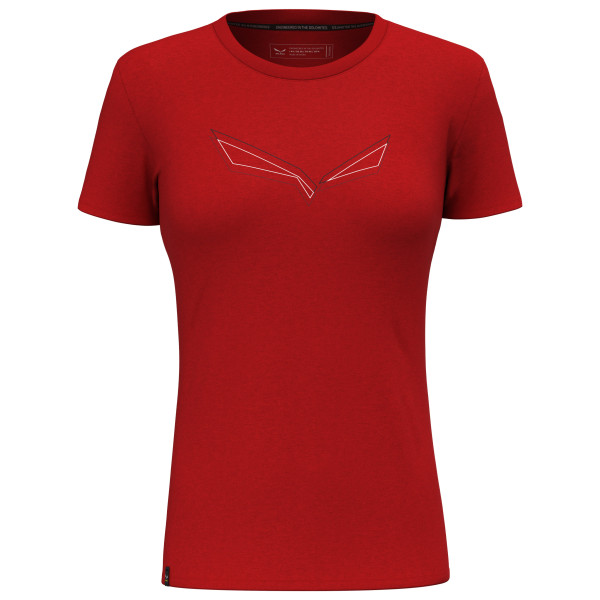 Salewa - Women's Pure Eagle Frame Dry T-shirt - T-Shirt Gr 36 rot von Salewa