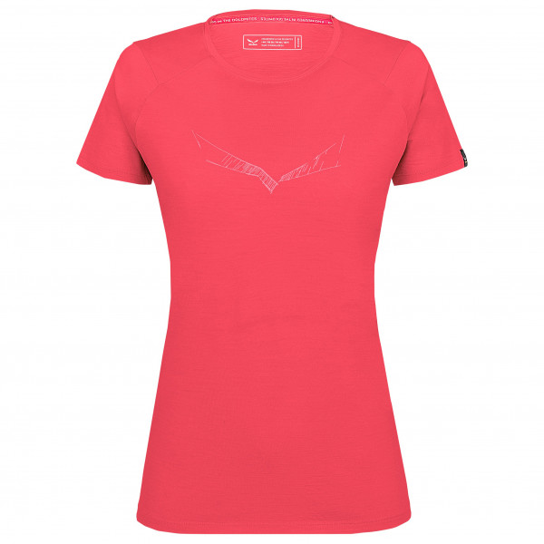 Salewa - Women's Pure Eagle Sketch All Mountain T-Shirt - Merinoshirt Gr 32;34;36;38;40;42 beige;blau von Salewa