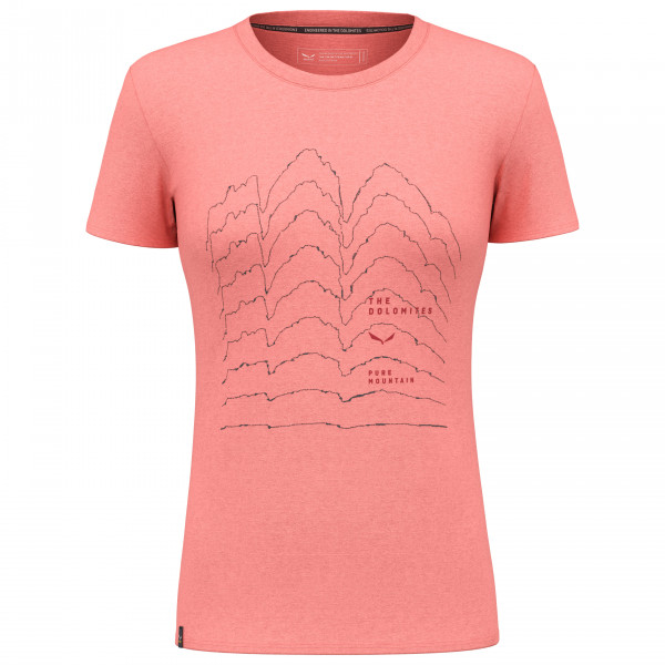 Salewa - Women's Pure Skyline Dry T-Shirt - Funktionsshirt Gr 42 rot von Salewa