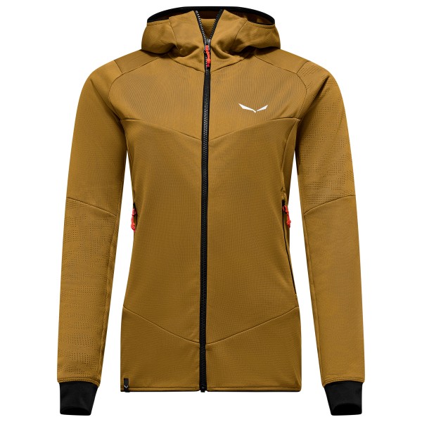 Salewa - Women's Sella Crevasse Hooded Jacket - Fleecejacke Gr 36 braun von Salewa