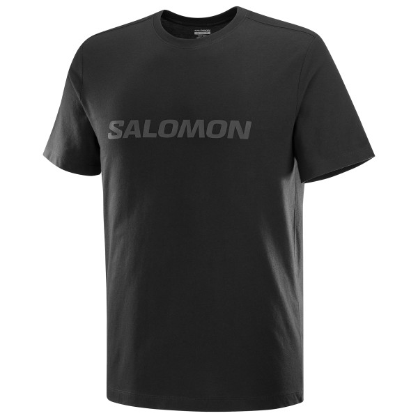 Salomon - Big Logo T-Shirt - T-Shirt Gr L schwarz von Salomon