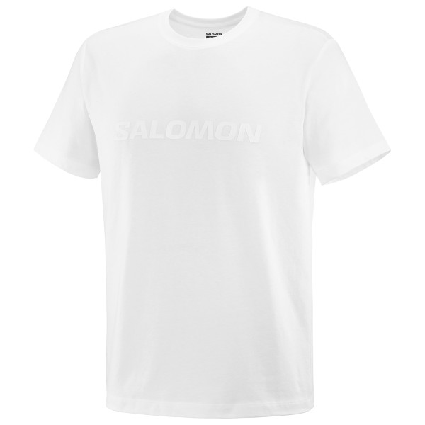 Salomon - Big Logo T-Shirt - T-Shirt Gr L weiß von Salomon