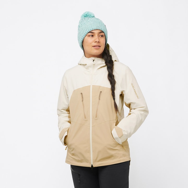 Salomon Brilliant Jacket W Skijacke beige von Salomon