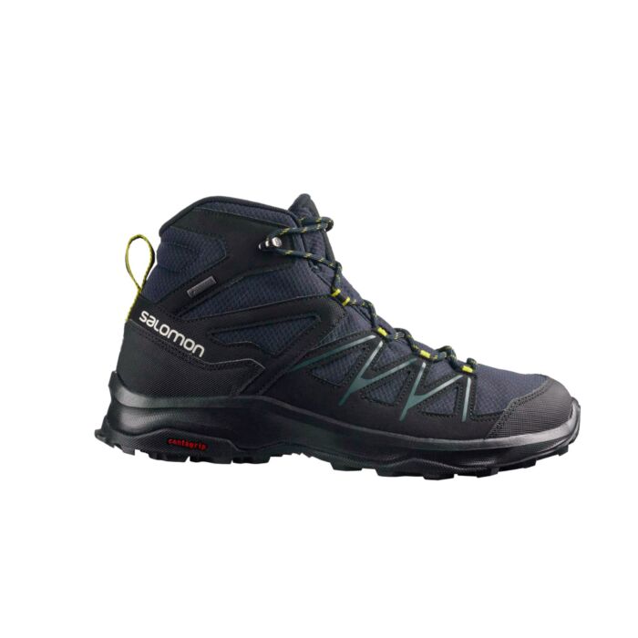 Salomon Daintree Mid GTX Outdoorschuh für Herren, schwarz-blau, 44.5 von Salomon