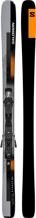 Salomon E Stance 84 inkl. M12 GW All Mountain Ski inkl. Bindung schwarz von Salomon