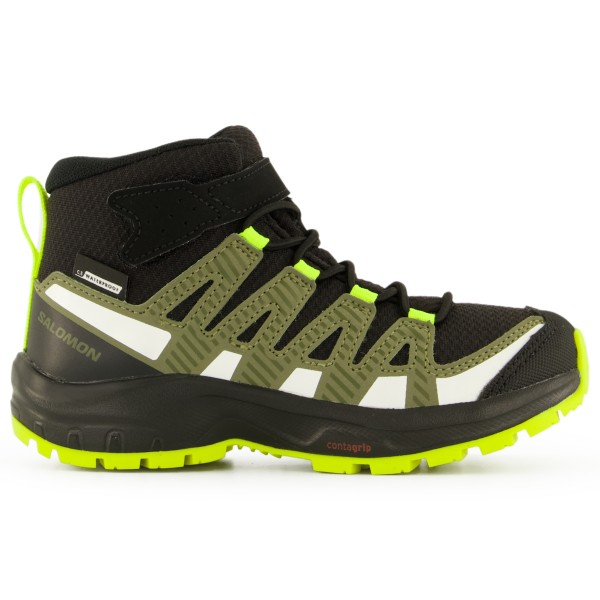 Salomon - Kid's XA Pro V8 Mid CSWP - Wanderschuhe Gr 26 oliv/schwarz von Salomon