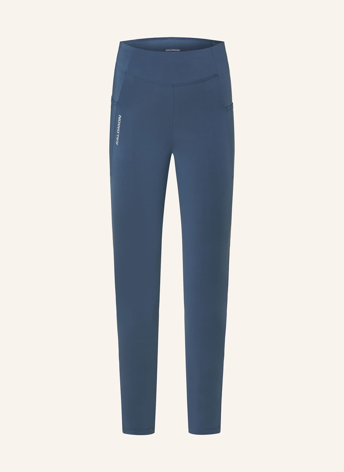 Salomon Lauf-Tights Cross Warm blau von Salomon