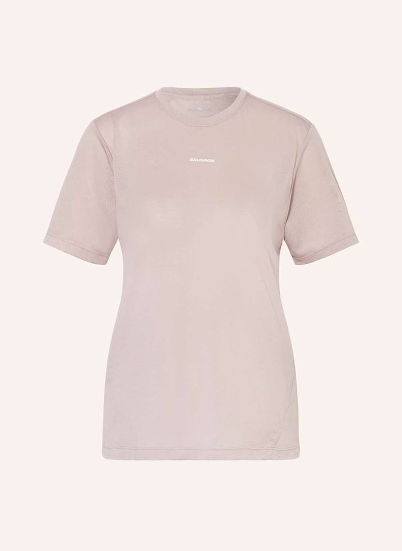 Salomon Laufshirt Shkout Core beige von Salomon