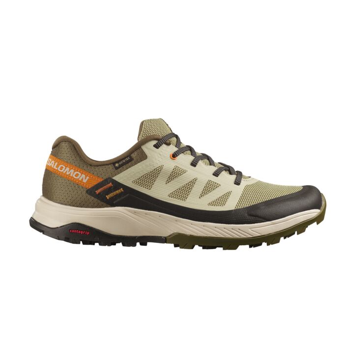 Salomon Outrise Low GTX Outdoor- und Wanderschuh für Herren, olive, 40 von Salomon