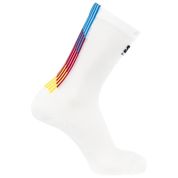 Salomon - Pulse Race Flag Crew - Laufsocken Gr 36-38 weiß von Salomon