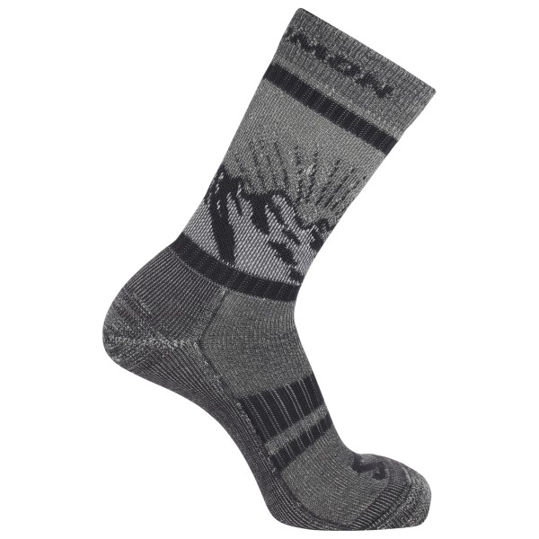 Salomon - Retro Wool Crew - Wandersocken Gr 39-41 grau von Salomon